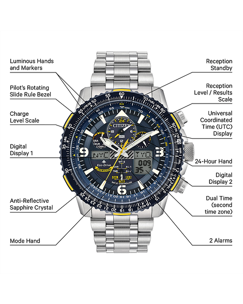 Citizen eco drive skyhawk blue angels battery cheap